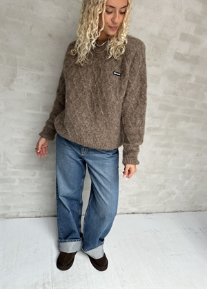 Fluffy knit jumper Pine Bark ROTATE By Birger Christensen 